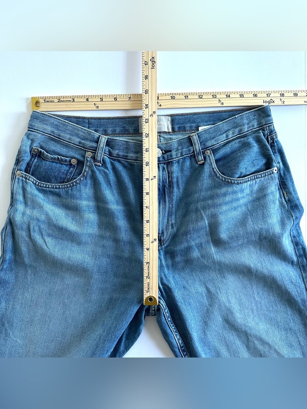 Everlane The Summer Jean in Vintage Light Blue | 32 | GUC - Picture 7 of 15